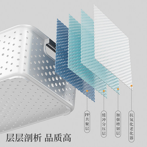 收纳箱家用厨房桌面杂物收纳盒衣柜储物整理盒零食书本玩具收纳筐 - 图2