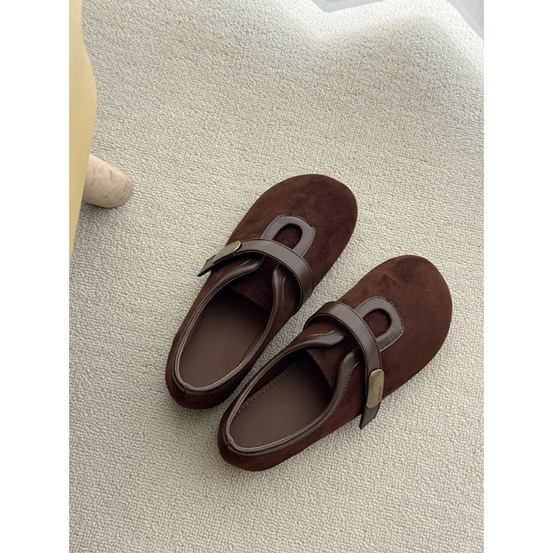 内增高5cm复古百搭毛毛鞋女2025秋冬新款魔术贴加绒玛丽珍鞋平底,淘宝优惠券,粉丝福利购,淘宝优惠卷