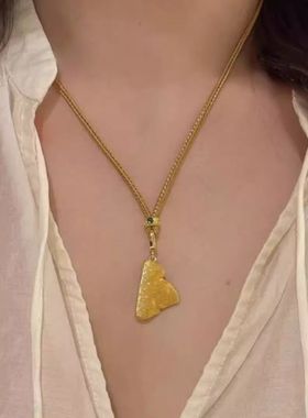 古法拉丝江山万能扣吊坠新中式