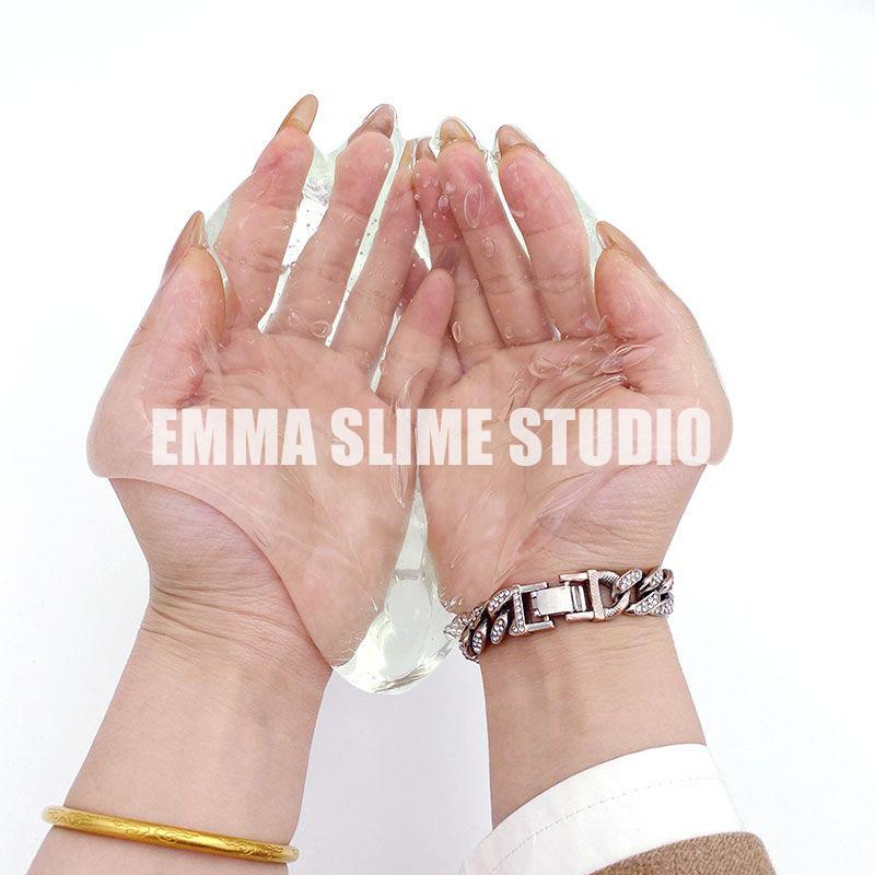 EMMA家H2O超透明假水拉伸性好盖泡大桶仿真矿泉水解压网红玩具泥 - 图0