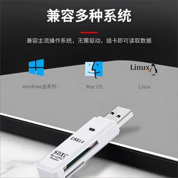 usb3.0读卡器高速多合一sd/tf内存卡otg转换器电脑插卡适用于行车记录仪单反ccd相机微单照片手机储存通用-图2