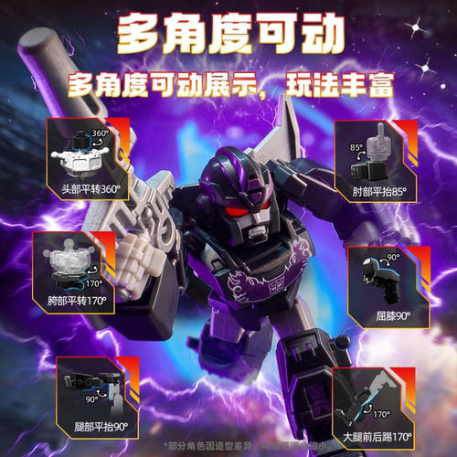 布鲁可变形金刚星辰版第六弹整盒玩具积木人6代盲盒克机器人男孩 - 图0