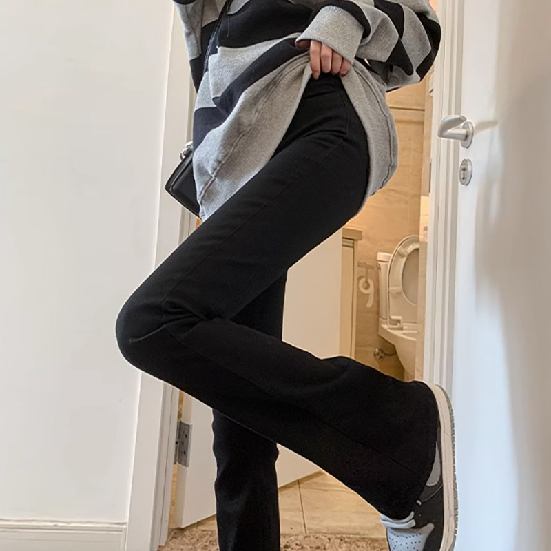 大码胖MM微喇牛仔裤女2025高腰显瘦喇叭裤复古蓝修身马蹄裤子加长,淘宝优惠券,粉丝福利购,淘宝优惠卷