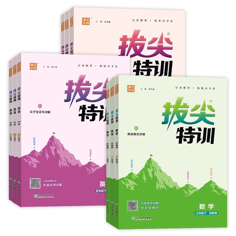 2024春通城学典拔尖特训一二三四五六年级下册上册语文数学人教版青岛北师苏教版英语外研版小学同步专项训练习课时作业本53天天练 - 图3