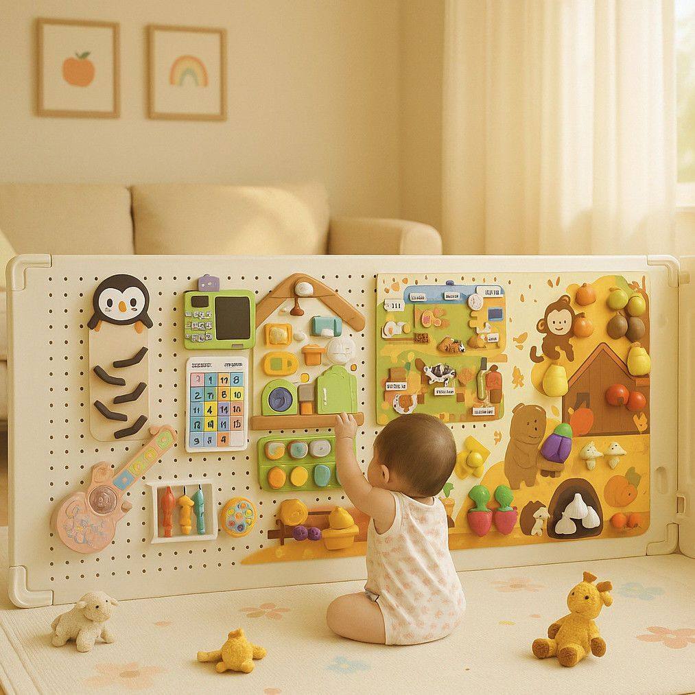 宝宝玩具忙碌板洞洞板diy配件围栏蒙氏早教益智儿童毛毡板切切乐,淘宝优惠券,粉丝福利购,淘宝优惠卷