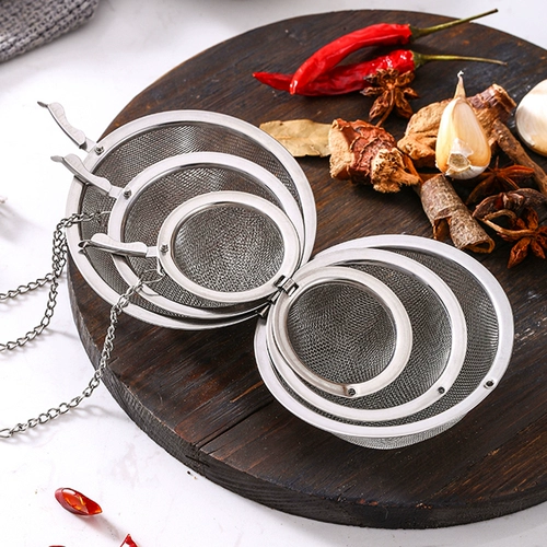 304 Сумка из нержавеющей стали приправа для приправы с мячом горячее фильтр фильтр для фильтра Spice Box приправа большая неэмбруалированная сталь