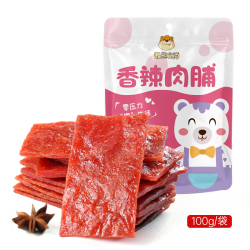 【3元撸】懒熊食尚靖江口味肉脯肉共100g