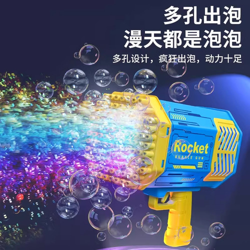新款吹泡泡机儿童手持网红爆款加特林枪婚礼全自动儿童节女孩礼物 - 图3