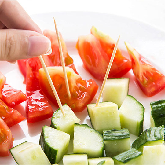 Double-ended bamboo toothpicks