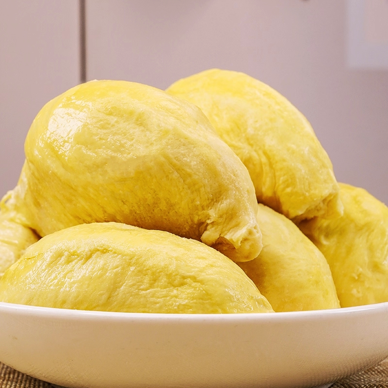 JXSD泰国进口金枕800g/袋顺丰发货冰冻榴莲肉A级解冻即食有核无壳