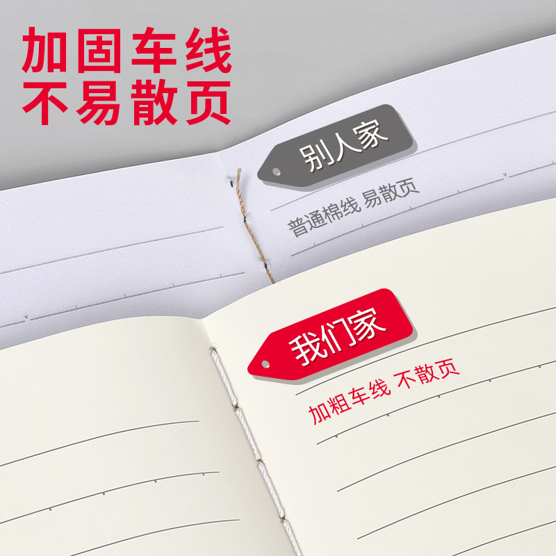 牛皮纸笔记本子b5加厚考研专用初中生作业本办公用工作大记事本2024年新款日记本记录本横线网格本方格本开学