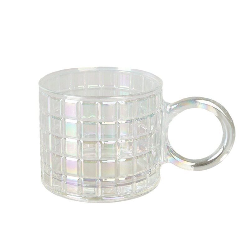 耐热玻璃轻奢风ins马克咖啡水杯带把大耳朵杯子创意颜值家用水杯