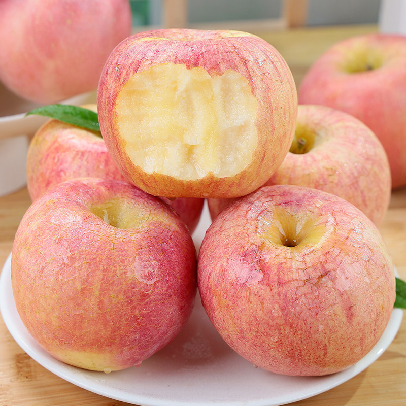 现摘陕西红富士苹果水果新鲜当季冰糖心丑苹果脆甜包邮10整箱斤,淘宝优惠券,粉丝福利购,淘宝优惠卷