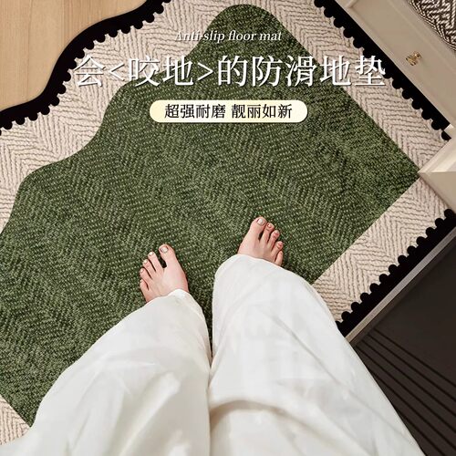 中古风地垫入户门垫高级感进门地毯防滑新款家用鞋垫玄关免洗脚垫 - 图3