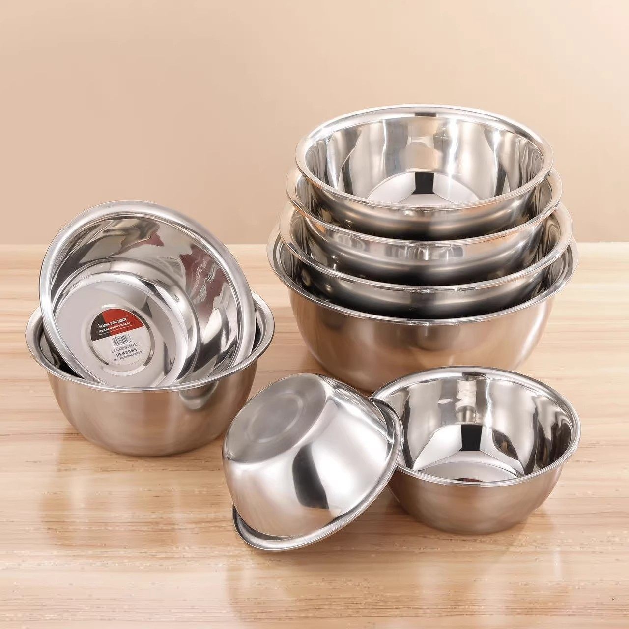 304特厚不锈钢盆食品级洗菜盆加深盆子家用厨房和面洗水果料理盆,淘宝优惠券,粉丝福利购,淘宝优惠卷