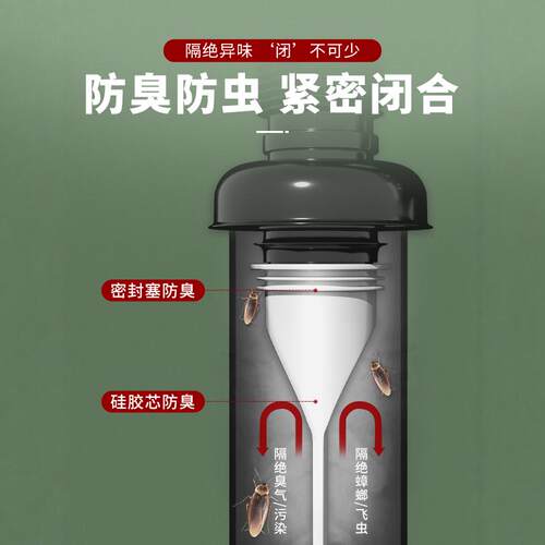 洗手盆下水管防臭芯防返臭神器洗脸盆面盆排水管配件下水道下水器 - 图3