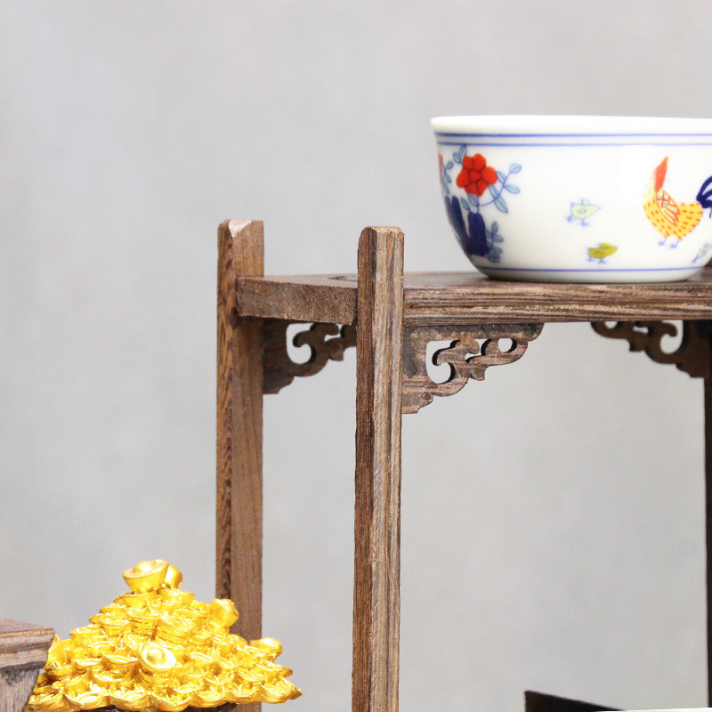 鸡翅木博古架小实木摆件茶具茶叶架紫砂茶壶展示架子置客厅置物,淘宝优惠券,粉丝福利购,淘宝优惠卷