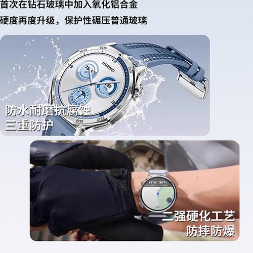 适用华为GT6手表保护膜Watchgt6手表膜韩将gt6pro钢化膜HUAWEIgt6保护膜gt5膜全包覆盖41表盘46防摔玻璃贴膜 - 图3