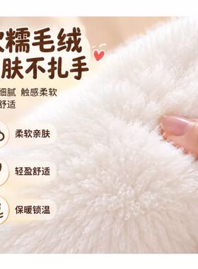 韩系冬季加绒加厚手套女针织学生全连指手套秋冬百搭保暖骑行手套