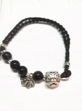 925银瑞兽貔貅平安喜乐手链情侣