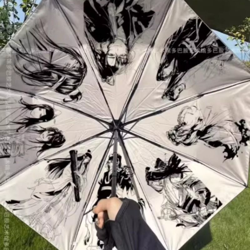盗墓笔记雨伞周边防晒伞张起灵痛伞同人防紫外线晴雨学生折叠伞 - 图3