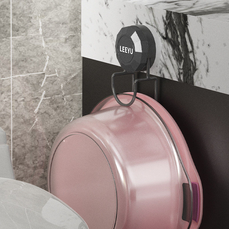 吸盘脸盆卫生间收纳架壁挂式置物架盆子挂钩浴室挂架免打孔脸盆架,淘宝优惠券,粉丝福利购,淘宝优惠卷