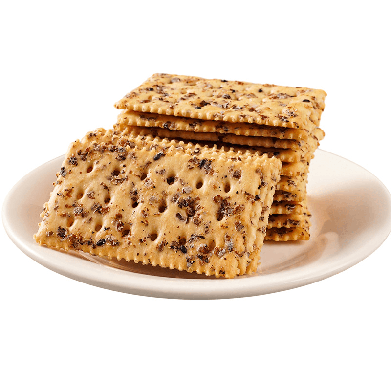 奇亚籽三色藜麦苏打饼干咸味酥脆苏打饼淡碱抗饿饱腹健身休闲零食