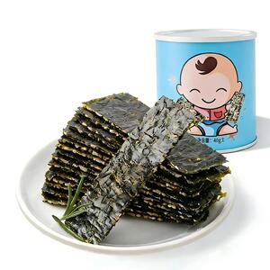 芝麻夹心海苔脆罐装小零食办公室休闲小吃海苔片紫菜海味办公食品