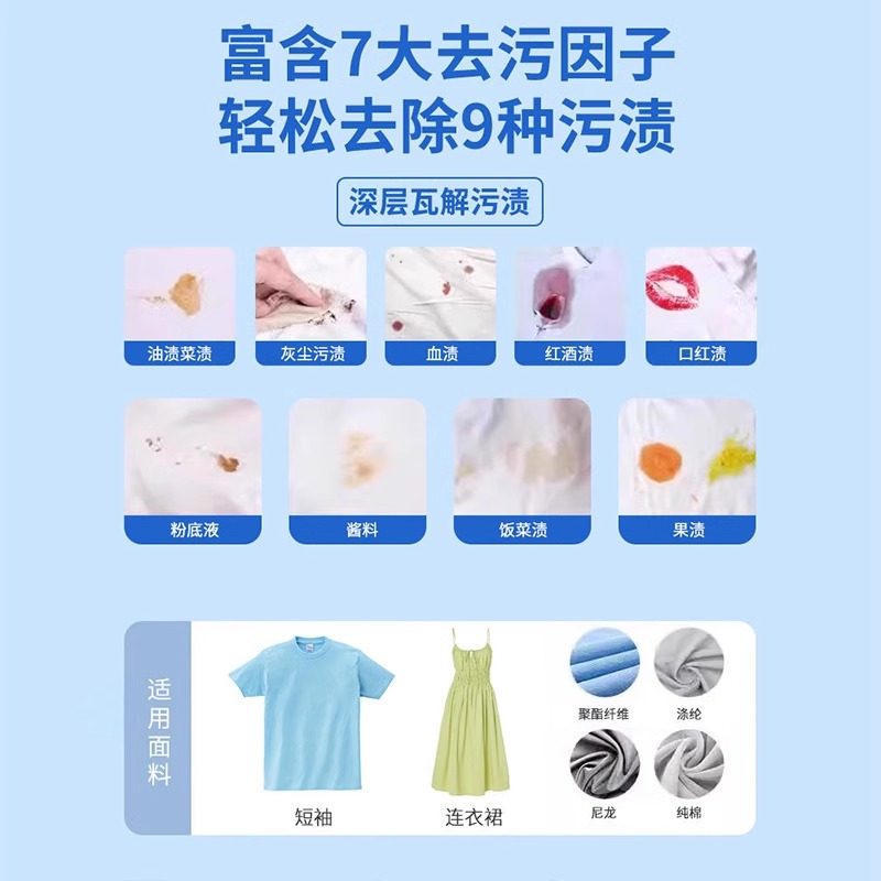 【热销】衣物渗透剂去油渍衣服油迹顽固污渍染色还原去油王干洗剂