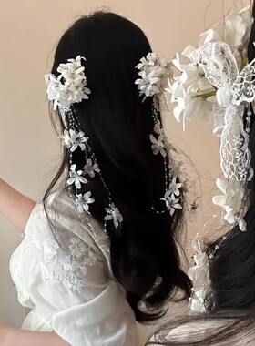 仿真花朵流苏发夹|超2000次加购