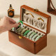 Moriwusha Solid Wood Jewelry Box Retro High-end Exquisite Portable Necklace Bracelet Jewelry Gold Jewelry Box Wedding