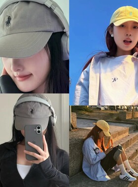 帽子男女灰色帽po棒球帽网红明星同款百搭显脸小遮阳防晒鸭舌帽