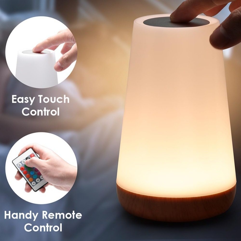 触摸遥控小夜灯七彩13色遥控台灯拍拍氛围床头灯USB充电式氛围灯,淘宝优惠券,粉丝福利购,淘宝优惠卷