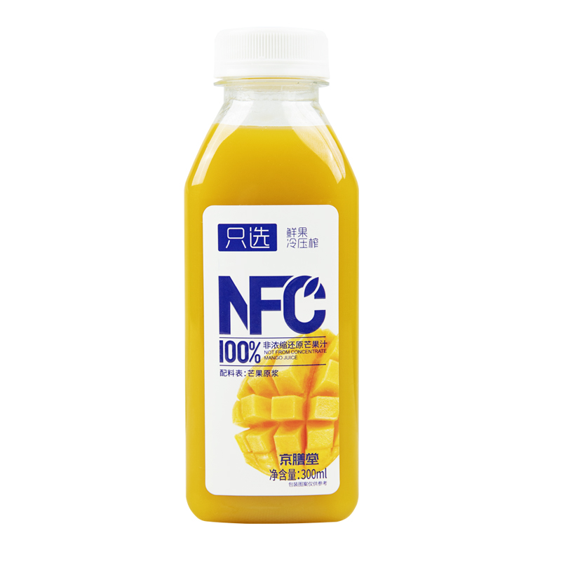 京膳堂芒果汁100%NFC非浓缩300ml箱装鲜果冷压榨0添加冷压榨0添加 - 图3