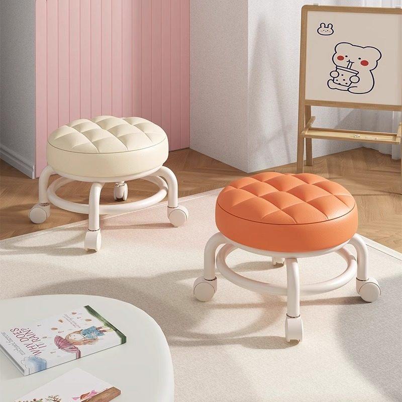 万向轮小凳子滑轮矮凳门口换鞋凳家用宝宝学步椅圆凳美缝轮滑椅子,淘宝优惠券,粉丝福利购,淘宝优惠卷