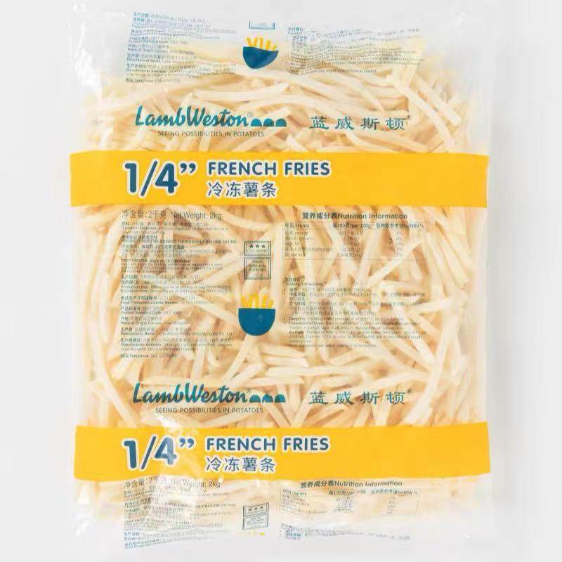 蓝威斯顿薯条商用粗薯条半成品冷冻油炸小吃空气炸锅2kg*6包整箱,淘宝优惠券,粉丝福利购,淘宝优惠卷