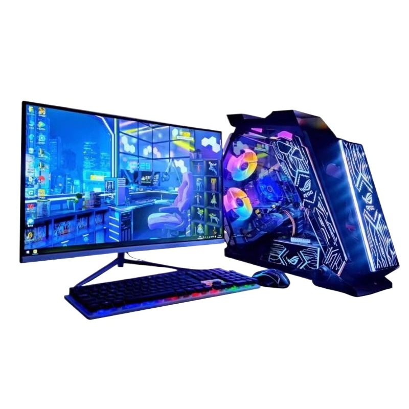 酷睿i7 12700KF.RX6750水冷i512400F.4060英特尔i9吃鸡永劫台式电脑主机3A游戏电竞直播组装办公设计全套整机