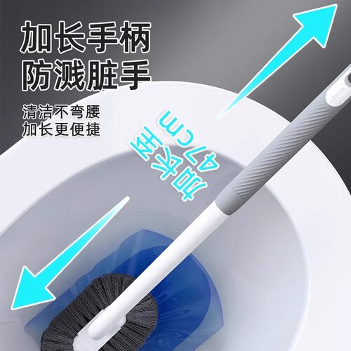 马桶刷厕所家用刷子壁挂卫生间蹲坑长柄厕刷器神器加长无死角洁厕 - 图2