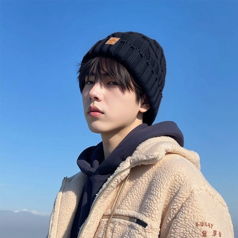 帽子男冬季保暖加绒加厚毛线帽男款针织帽套头帽冬天男士包头帽潮,淘宝优惠券,粉丝福利购,淘宝优惠卷