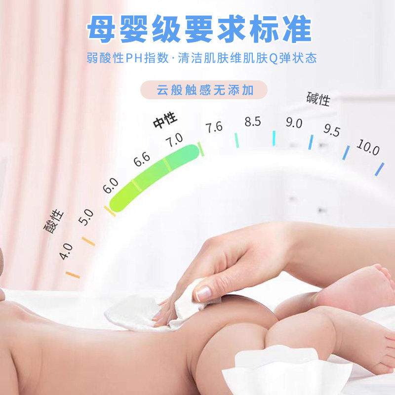 小黄鸭湿巾婴儿手口专用大包带盖湿纸巾新生婴儿用品家用成人40抽