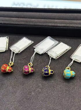 国风七彩小葫芦多巴胺色吊坠新中式文艺复古气质高级感时尚吊坠