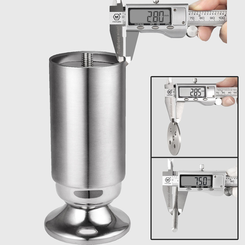 不锈钢柜脚沙发桌脚可调节家具增高支架茶几支撑腿电视柜脚垫床脚 - 图1