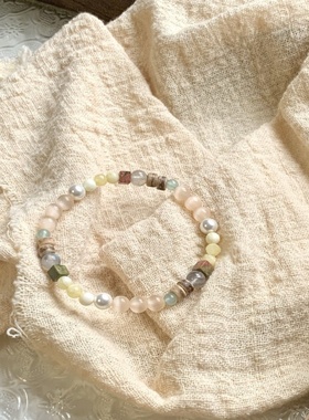 猫眼石珍珠复古手串|千人加购