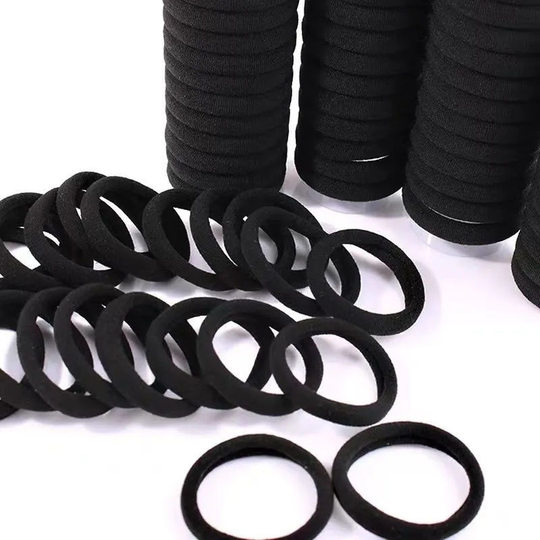 High elastic black ponytail hair tie | Thousands of people purchased more