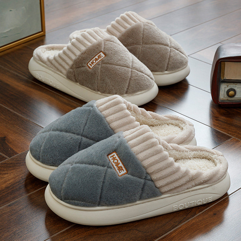 男士棉拖鞋男款冬季2025新款室内家居厚底保暖毛毛绒棉拖冬天外穿,淘宝优惠券,粉丝福利购,淘宝优惠卷