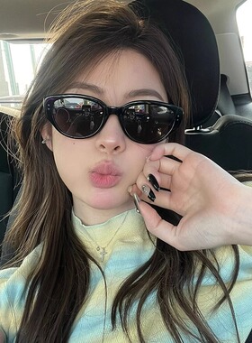 猫眼墨镜女高清防紫外线偏光护眼