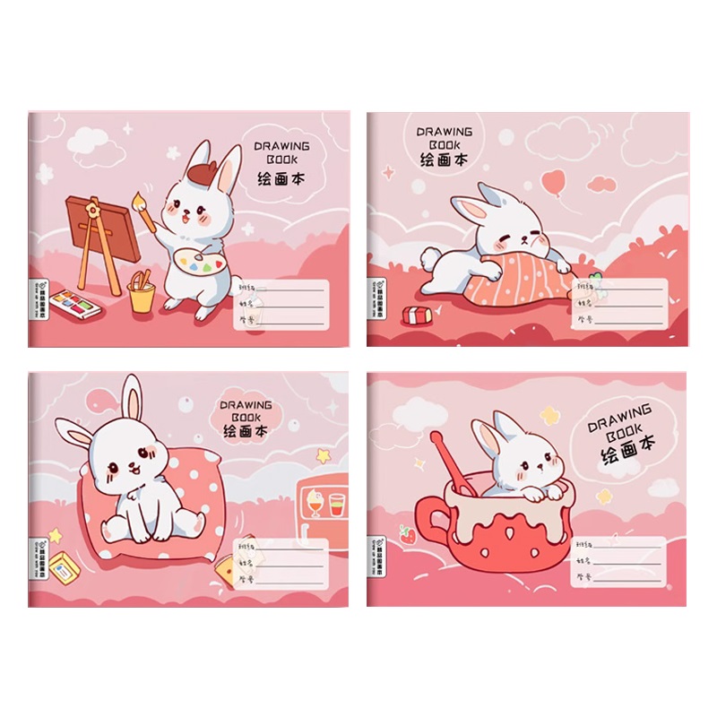 画画本a4图画本小学生用儿童幼儿园涂色本空白美术本绘画本画纸加厚白纸素描纸初学者手绘涂鸦画画纸本子手工 - 图3