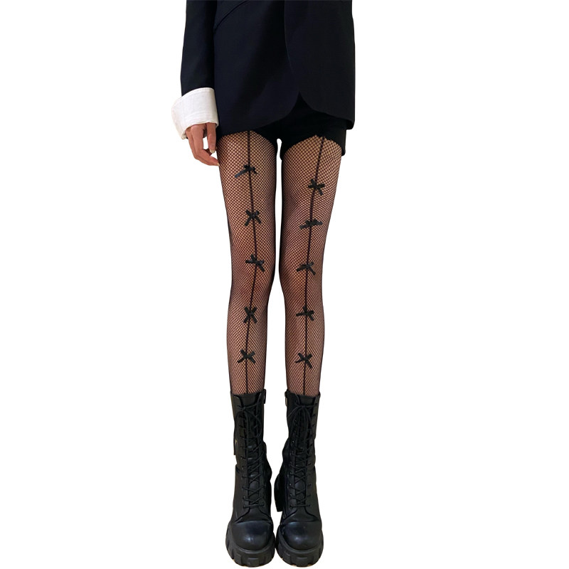 黑色薄款ins潮性感渔网袜防勾丝 天天特卖工厂店连裤袜/打底袜