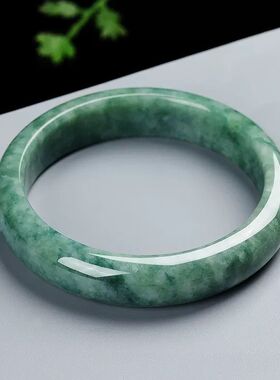 正品贵州翠玉石手镯油青翠色真玉镯子送婆婆女友妈妈礼物礼盒证书