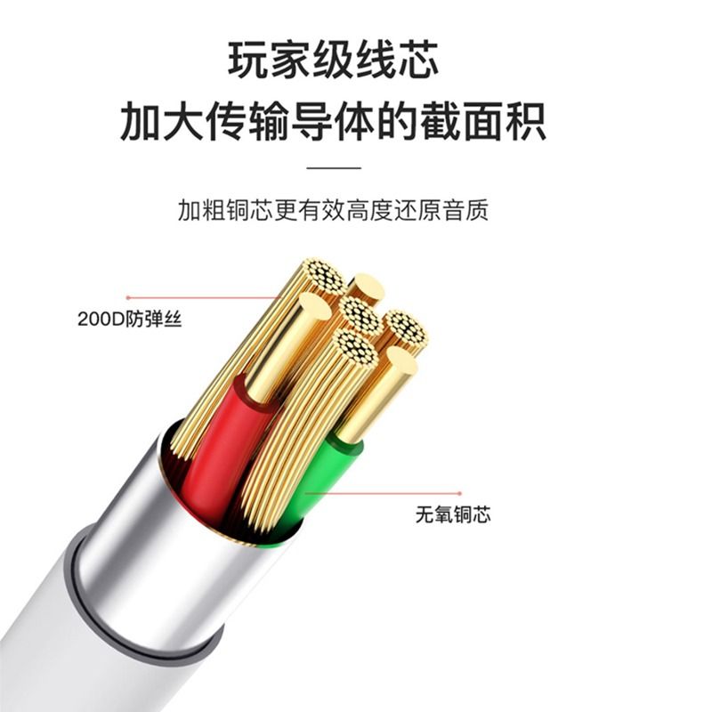 原装耳机苹果华为oppo小米vivo3.5mm手机线type-c有线音质接口 - 图0